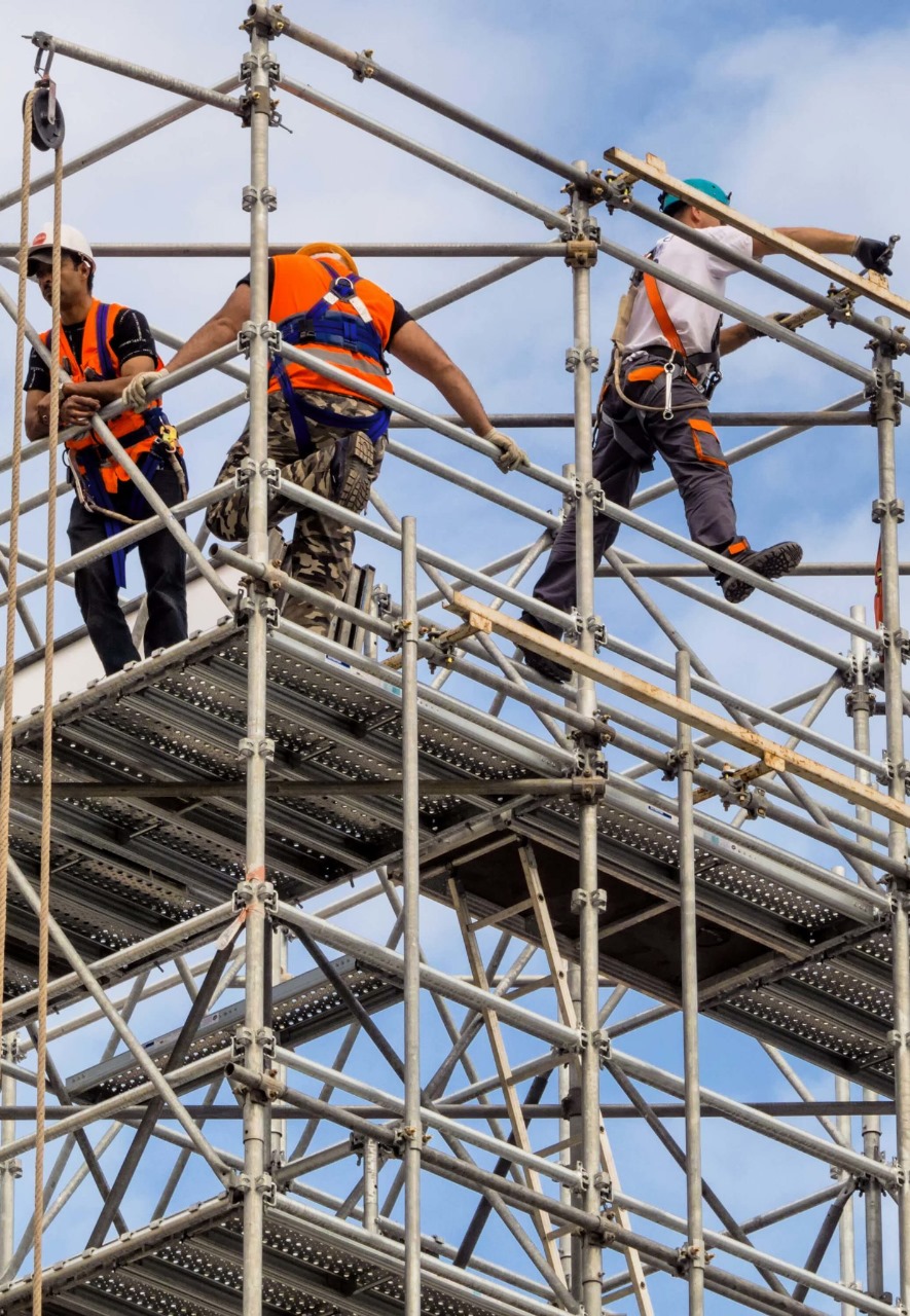 Commercial Building Scaffolding